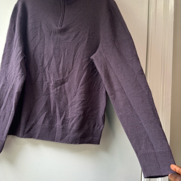 The Men’s Store Bloomingdale’s Cashmere Half Zip Sweater Size L - Picture 3 of 10